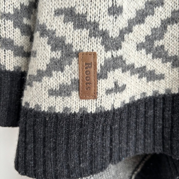 Roots Lambswool blend drape front cardigan size XS - Picture 8 of 15